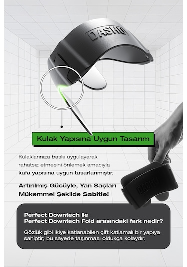 Kore Tarzı Katlanabilir Saç Şekillendirici, Düzleştirici Başlık Dashu Daily Perfect Downtech Fold