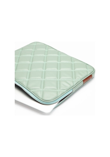Kapitone Laptop Kılıfı 15.6 & 16 İnç Mint