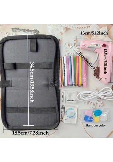 Honeybeeshop Beyaz Takım 10w 20w Şarj Edilebilir Usb Manuel Damlamayan Tutkal Tabancası 30 Renkli Çubuk Ve Ayı Figürlü Değirmen Kart Paketi