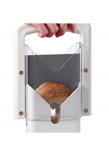 Homyl Simit Giyotin Dilimleyici Için Mutfak Aletleri Ekmekler Beyaz