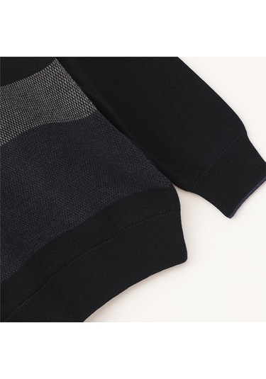 Erkek Şardonsuz Uzun Kol İnce Bisiklet Yaka Sweatshirt - 180981 - Koyu İndigo Koyu İndigo