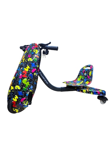 Drift Car Elektrikli Kaykay Drift Scooter Bluetooth Hoparlörlü RS-R1 Colors Numbers Grafiti