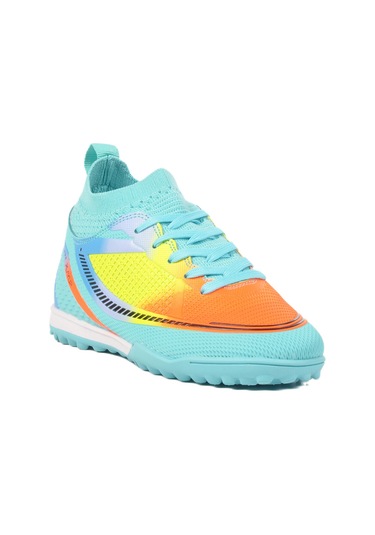 Mint Çoraplı Erkek Çocuk Halı Saha Ayakkabısı Fh-251-141 F Turkuaz