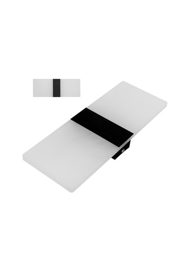 Yaozixa Led Duvar Lambası Odalar İçin Islak Işık, Döner Panel Ve Göz Korumalı Mat Kasa Siyah, L Diğer