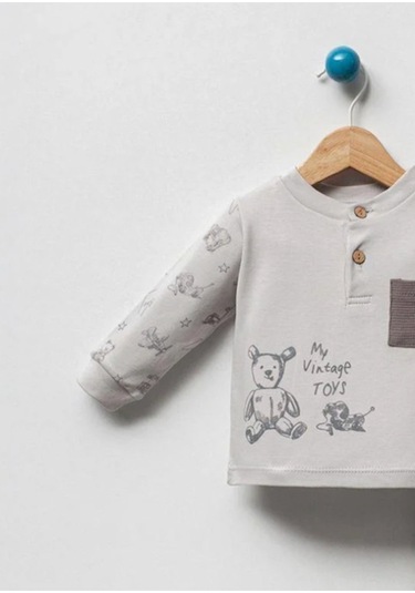 By Bubbles Toys Erkek Bebek 2'li Takım Gri