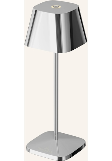 Neapel Mıcro Akülü Masa Lambası, Ip65 Korumalı, Dış Mekan, 20 Cm Gümüş