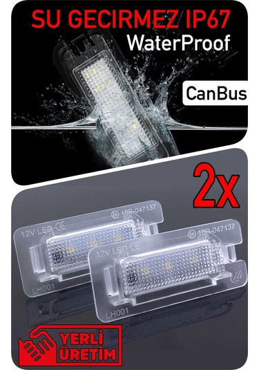 Volkswagen Vw Jetta 4 Mk6 2010-2018 Canbus Led Plaka Aydınlatma Ledi Lambası