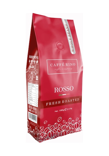 Caffe Rino Espresso Rosso Çekirdek Kahve 1 KG