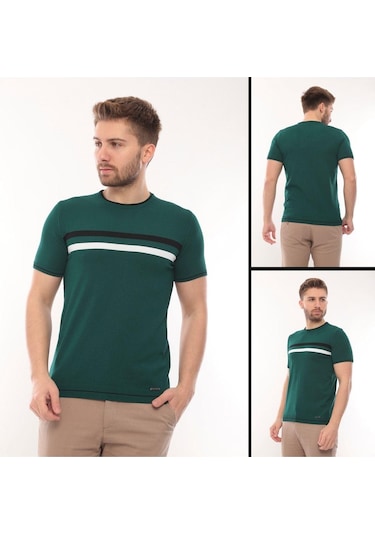 Fore Sport Tişört Kısa Kol Triko Sıfır Yaka Zümrüt