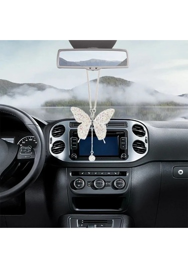 Rhinestone Kolye Araba Dikiz Aynası Yüksek Kaliteli Alaşım Kolye 1 Adet