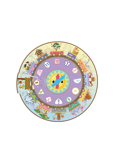 Benim Saat Puzzle'm Saat Puzzle , Yuvarlak Puzzle