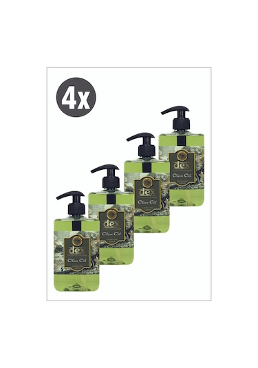 Dex Luxury Olive Oil Zeytinyağlı Sıvı Sabun 4 x 500 ML