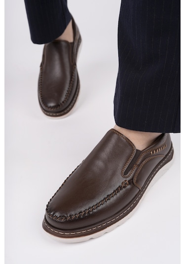 Muggo Robby Slip-on Bağcıksız Erkek Günlük Casual Ayakkabı Kahverengi Muggo Robby Slip-on Bağcıksız Erkek Günlük Casual Ayakkabı Kahverengi