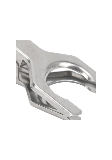 Dianziye 304 Paslanmaz Çelik Küresel Bağlantı Tutucu - Laboratuvar Destillation Reaktörü İçin Demir Ayak Direğinde Koleksiyon Flakonunu Sabitleyen 31mm Çaplı Zımba Aleti