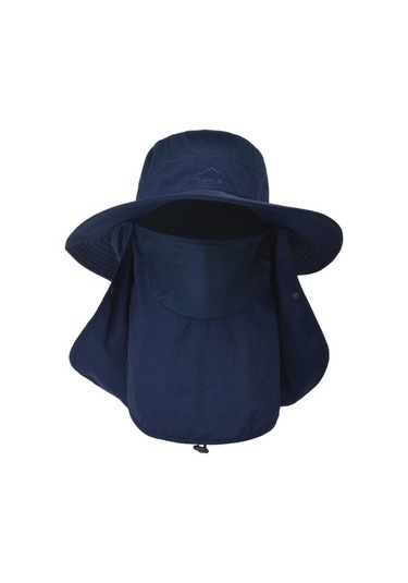 Güneş Şapka Uv Koruma Geniş Ağız Boyun Flap Yüz Kapak Tb2nwp Koyu Mavi