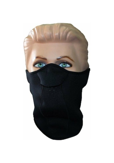 Boyunsuz Neopren Maske Siyah
