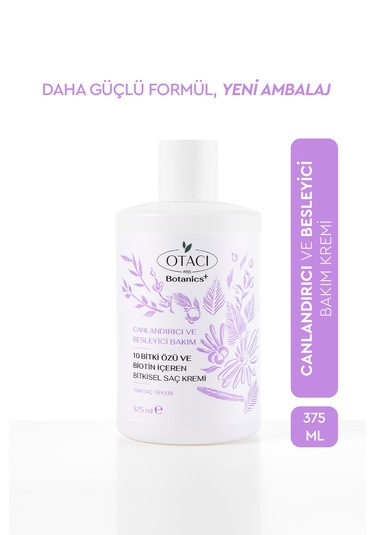 Otacı Botanics + Canlandırıcı ve Besleyici Bakım Şampuanı 375 ML