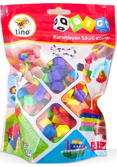 Lino Qbic Kurumayan Sihirli Küpler Kilitli Paket 20gr - 6 Renk