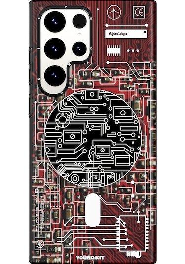 Galaxy S23 Ultra Kılıf Magsafe Şarj Özellikli YoungKit Technology Serisi Kapak
