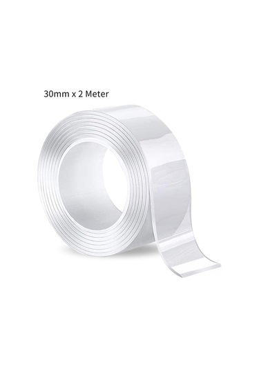 Teltree "yeniden Kullanılabilir Nano Çift Taraflı Bant - İz Bırakmayan, Yıkanabilir, Güçlü Yapışma 3cmx2m " Diğer