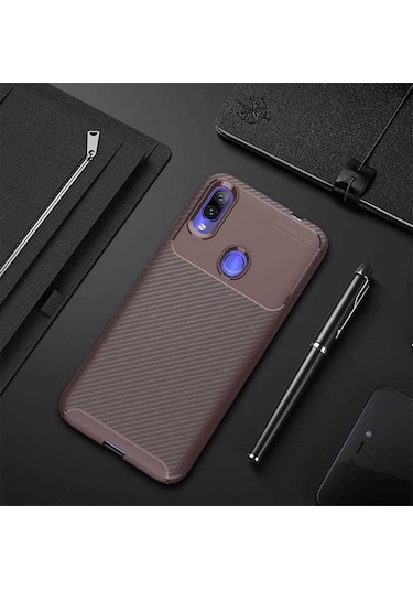 Xiaomi Redmi Note 7 Kilif Karbon Silikon Case 389460930