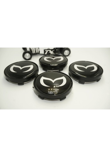 Mazda Batman Logo Jant Göbeği Kapak Seti  60mm