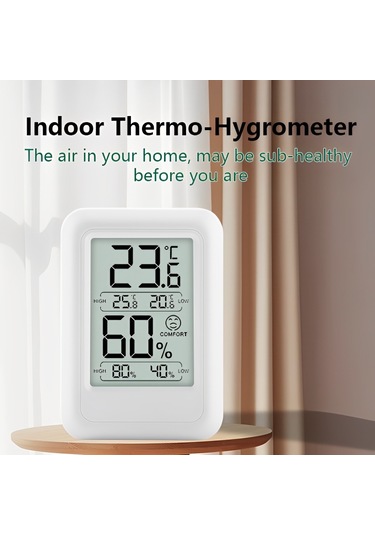 Vkemall Ts-ft0400 Sıcaklık Ve Nem Kayıt Fonksiyonlu İç Mekan Yüksek Hassasiyetli Dijital Sıcaklık