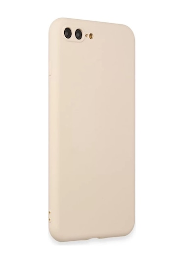 Apple İphone 7 Plus Kılıf First Silikon - Krem