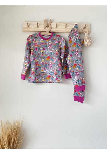 Key Kıds Gri Prenses Pijama Takımı Çok Renkli