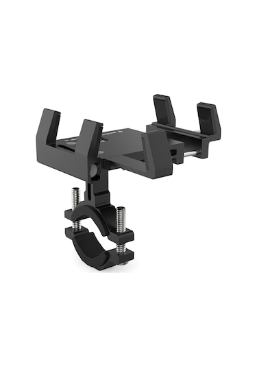 Jeemson Bisiklet Telefon Tutucu - Sabit 5 Kollu, Kokulu, Siyah 22-36mm