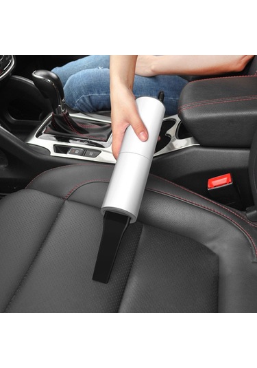 Cbtx Taşınabilir El Araç Süpürgesi 120w Araç Şarj Cihazı Hepa Filtreli Takılabilir Otomatik Elektrikli Süpürge - Siyah