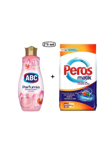 Abc Yumuşatıcı Zarif Orkide Ve Peros Deterjan-- 2'li Set