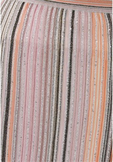 Missoni Simli Triko Maxi Etek - Pembe