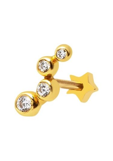 Bilezikci 14 Ayar Altın Piercing Tragus Küpe Kphsy14k22500 Sarı