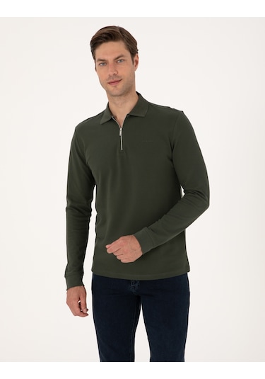 Pierre Cardin Erkek Koyu Yeşil Sweatshirt 50314046-vr079 Koyu Yeşil