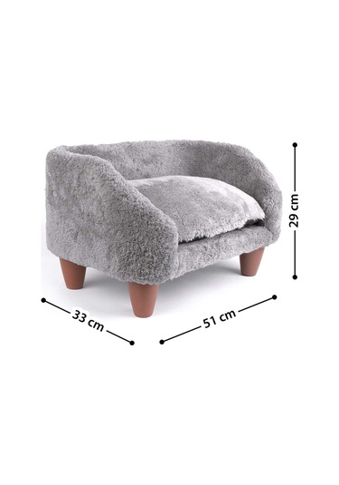 Gobypet Peluş Kedi Koltuğu Yumuşak Lüks Kedi Köpek Yatağı Koltuğu