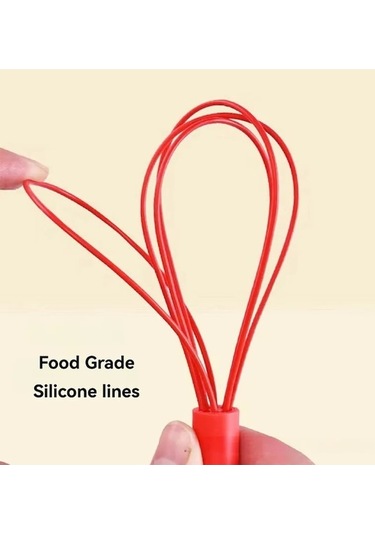 Ulzyvf Yumurta Siyah Siyah Silikon Renk Pişirme Pişirme Paslanmaz Mutfak Mini Manuel Inç Ev Çırpma Çırpıcı Çelik Araçları Alet Aksesuarları 6 Ld Siyah