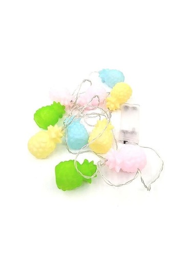 Seçkin Trend Karışık Renk Dekoratif Ananas Dolama 10 Lu Şerit Led Işık Zinciri Çok Renkli