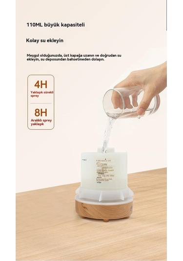 Pazly Nemlendirici Ultrasonik Büyük Hacimli Aromaterapi Ortam Şişesi