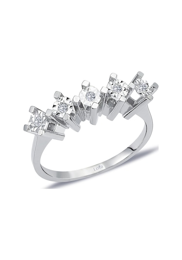 Lova 0,60 Karat Efektli Pırlanta Beştaş Yüzük - 1020450