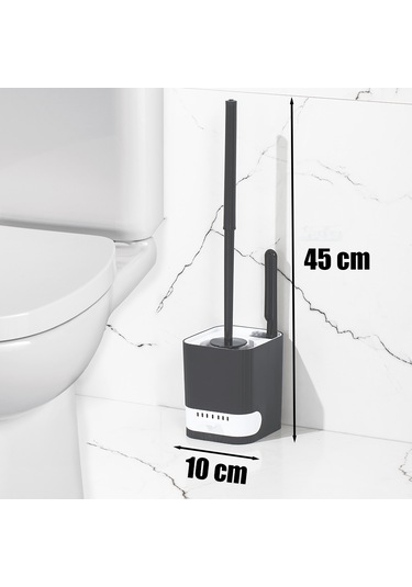 Porsima 2027 Pratik Tuvalet Fırçalığı Banyo Tuvalet Fırçası Antra