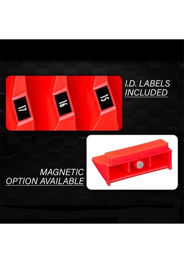 Leasetake Takım Alet Anahtarı Saklama Düzenleyici, Manyetik Anahtar Saklama Tutucu, Anahtar Saklama Braketi Kırmızı
