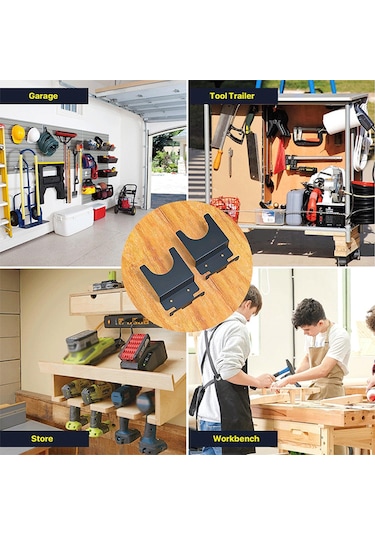 Youmex 2 Adet Duvar Montajlı Açılı Taşlama Makinesi Askısı - 5 İnç Taşlama Ve Polisaj Makineleri İçin Dayanıklı Metal Stand