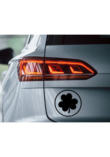 Bk Home Yonca Tasarımlı Siyah Araç Sticker-1