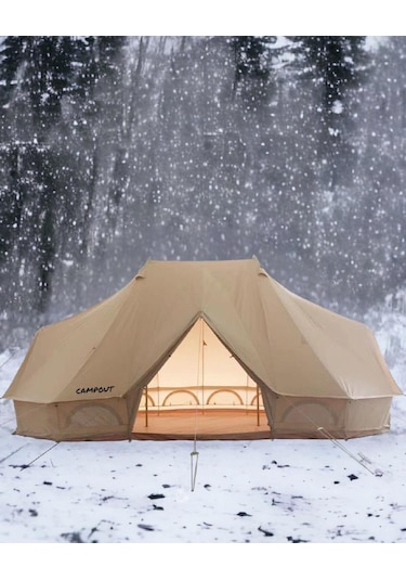 Campout Earth 6x4 Kanvas Çadır Mor