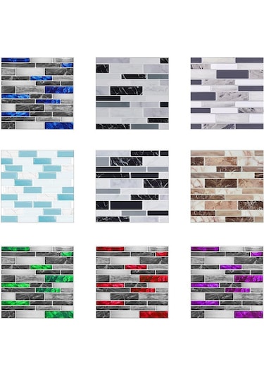 10 Adet 15x15 Cm Dıy Mermer Duvar Çıkartmaları Taklit Tuğla Yatak Odası Dekorasyon Kendinden Yapışkanlı Duvar Sticker Dğ. 56861234 Diğer