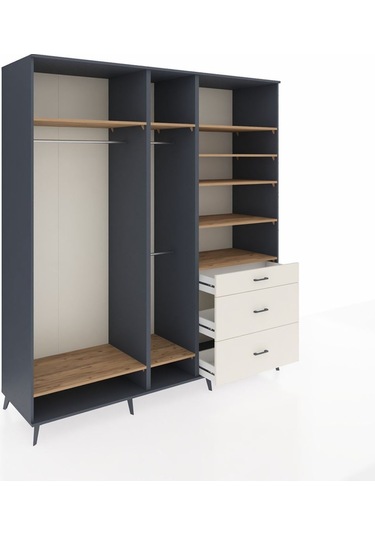 Kronos Dolap 9 Raflı 3 Çekmeceli 3 Askılı 220x59x243 Antrasit-çam/aytaşı Atlas Çam/aytası Kronos Dolap 9 Raflı 3 Çekmeceli 3 Askılı 220x59x243 Antrasit-çam/aytaşı Atlas Çam/aytası