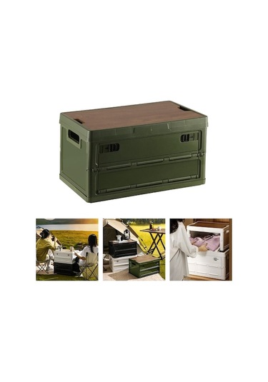 Createtech Yeşil 30l Organizatör Kutu Araba Bagaj Çöp Vaka Suntek Gb Çok Renkli