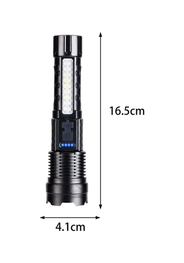 Suntek Meşale Kamp Meşalesi Pratik Projektör Led El Feneri 1200mah Çok Renkli