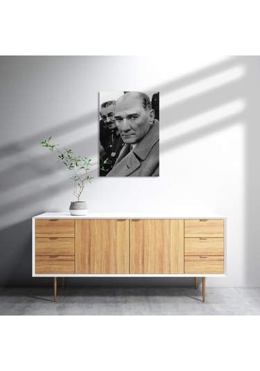 Cakasepetim Atatürk Yakın Plan Fotoğraf Ahşap Mdf Tablo